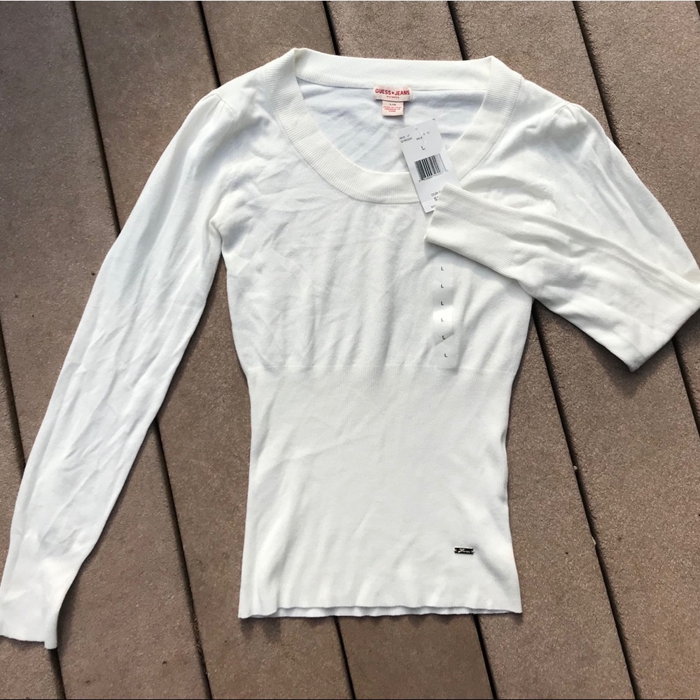 Ivory Fitted Sweater